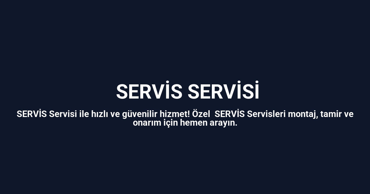 Uğurludağ Altus Servisi
